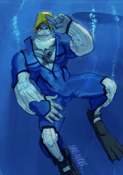 barasaurus:  Swimming lessons from Selkie ;)  If you’re interested