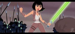 callmepo:A fun little photoshop for Star Wars Day with Ashi from