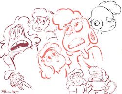 raveneesimo:  Lars n Sadie faces..!! These are some sketches