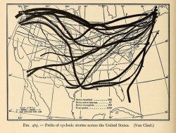 nemfrog:  Fig. 465. Paths of cyclonic storms across the United