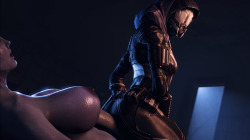 yourbigjohnson:  Tali having fun with Liara!Anim 1:Pomf: http://a.pomf.se/ftphai.webmAnim