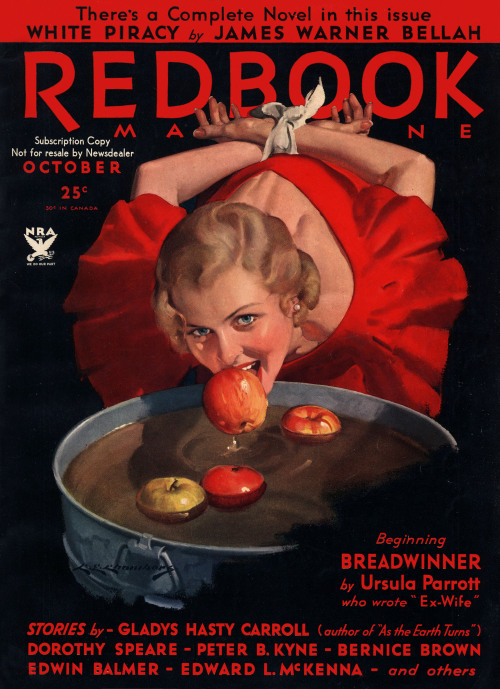 gameraboy2:  Redbook, October 1933Cover by Charles Edward Chambers