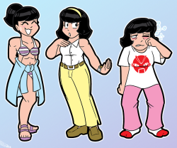  I wanted to draw my character, Hisako Fujioka, in different