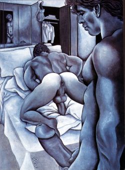 gay-erotic-art:  The incredible artwork of RAS aka RA Schultz.