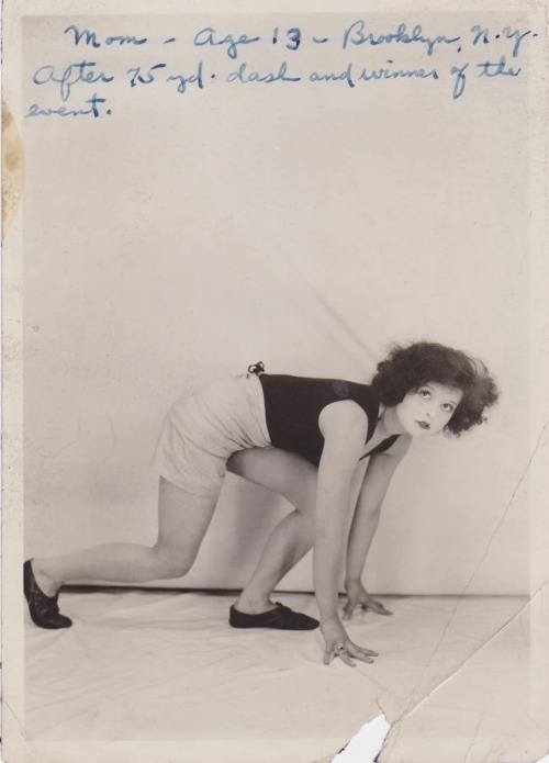 Original photograph of Clara Bow with her own hand-written notes