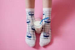 shopinuinu:  Many Milk Grid Socks Instagram (@shopinuinu) Photography