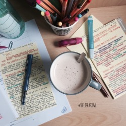 the-literaryowl:  16.10.15 // 16h01  Made a chai latte to motivate