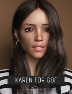 Karen  is a photo-realistic model based on the Genesis 8 Female