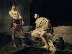 Gladiators after the Fight. 1882. Jose Moreno Carbonero. Spanish