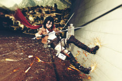 Attack on Titan Mikasa Ackerman Cosplay by Fantalusy