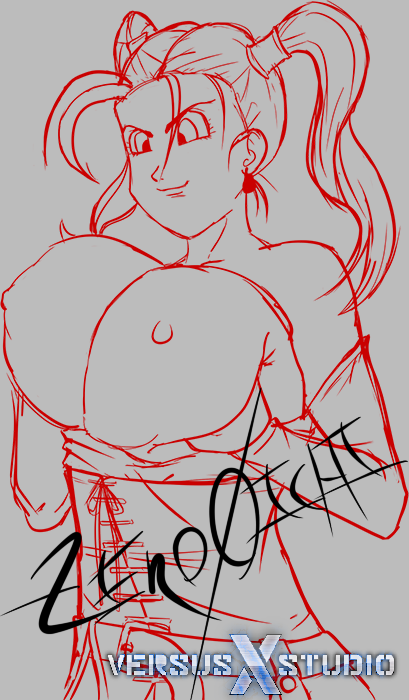 versusxxxstudio:  Jessica Albert from Dragon Quest VIII NSFW Sketch. After some time without drawings here we go again ^^ Enjoy <3 