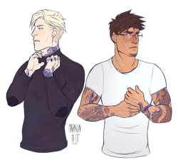 froekenpest:  @averypottermalfoy asked for drarry w/ tattoos