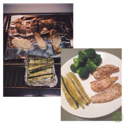 Day 67: Garlic Lemon Pepper chicken, broccoli, and zucchini.