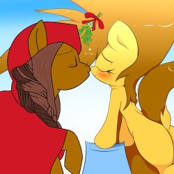 isle-of-forgotten-dreams:   “I want try mistletoe too”