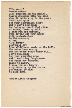 tylerknott:  Typewriter Series #900 by Tyler Knott Gregson