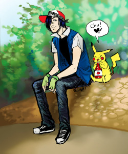 michellesilvax:  Older punk ash ketchum