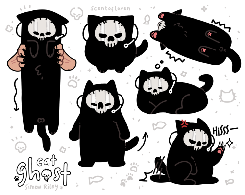 scentoflaven:  your unfriendly guard cat simeow “ghost” riley