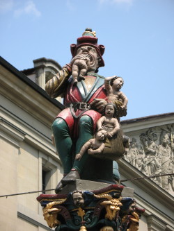 sixpenceee:The Child-Eater Fountain – Bern, Switzerland