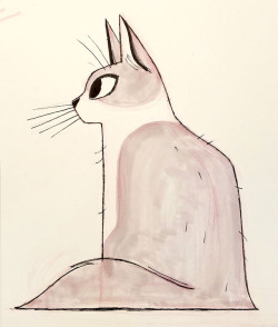 dailycatdrawings: 692-693: Marker Sketches A bit behind with