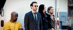 netflixdefenders: Charlie Cox, Krysten Ritter, Mike Colter and