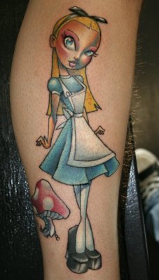 fuckyeahtattoos:  Alice In Wonderland by Tattoo Artist, Jason
