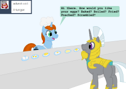 ask-four-inept-guardponies:[Insert egg-related pun here]>w<