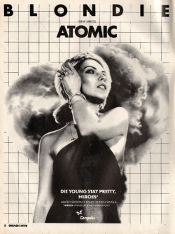 nancyspungens:  Ad for Atomic, from Smash Hits, 21 February,