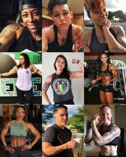 hardcoregurlz:  Lesbians who lift  Cheryl Brown:  @champ101323,