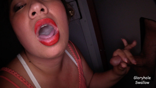 She has a great â€œno-handsâ€ cock sucking technique and used her Dick Sucking Lips perfectly to get complete strangers to unload in her mouth before swallowing every last drop of cum.http://gloryholeswallow.com