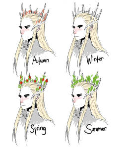 machomachi:  I think thranduil’s crown thingy has seasons 