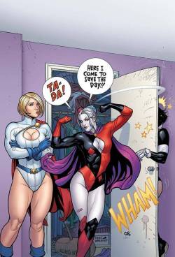 league-of-extraordinarycomics:  Harley Quinn & Power Girl