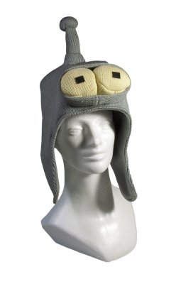 geekgadgets:  Toynami Bender Knitted Hat!  