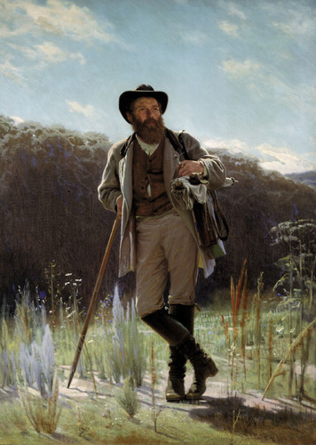 artistkramskoy:  Portrait of the painter Ivan Shishkin, 1873,