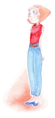 reo-coquelicot:  Practicing watercolor ~ and bless these pants