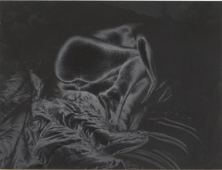 thegreatinthesmall:  Marcel Bovis, Solarized Nude (Model Genevieve