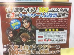 SnK News: The 3rd SnK Popularity Poll for the cover of Bessatsu