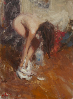 artbeautypaintings:  After the bath - Dan Beck