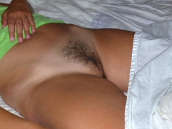 Thank you for this lovely wife submission! She&rsquo;s really hot. I love her veiny tits, her tan lines and her hairy, puffy pussy! I&rsquo;d make love to her instantly