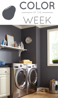 designmeetstyle:  Color of the Week: Behr Black SapphireA not-quite-navy