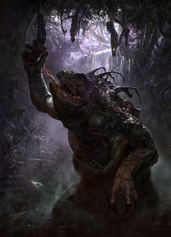 quarkmaster:  Swamp Dwelling Monster by  Andrei Pervukhin