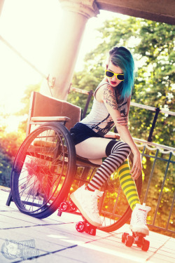 intensivstati0nprinzessin:  â€˜Rollergirl.â€™Foto: Rocksau