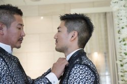 asianboysloveparadise:  Japanese Gay WeddingWatch it here: TAKUYA