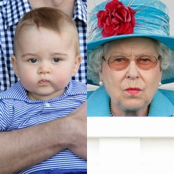 politiconerd:   snoop-cal:   Prince George vs. Great Granny 