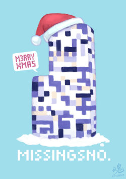 ry-spirit: MISSINGSNO. WISHES YOU ALL A HAPPY CHRISTMAS! Drawn