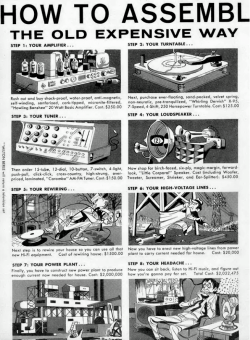 vinylespassion:  How To Assemble Your Hi-Fi Set by Mad Magazine.