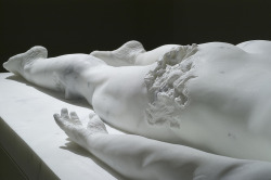 relievemyburden:  detail from: “Mermaid”, 2005. Carrara Marble,