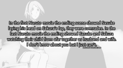 sasusaku-confessions:  “In the first Naruto movie the ending