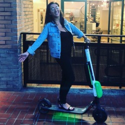 Baby’s first electric scooter ride and I almost died but it