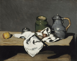 lionofchaeronea:Still Life with Kettle, Paul Cézanne, 1867-69
