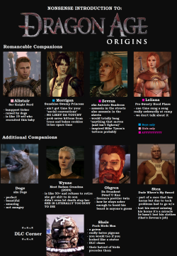 hiddenunderabed:  Tried to explain characters of Dragon Age to